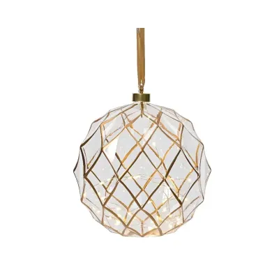 Ad-sfera led vetro d.20 trasp
