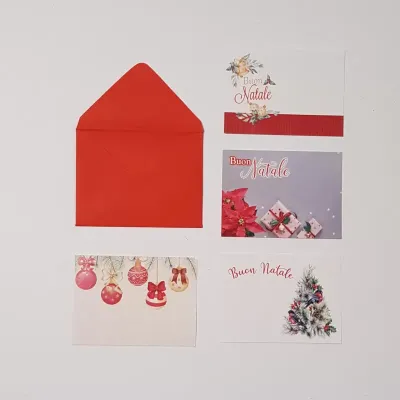 Biglietto + busta b 6×8 dec.nat (pz.100)