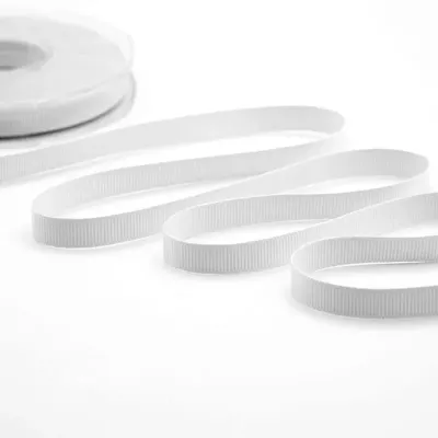 Nastro gros grain mm.10 m.20 bianco