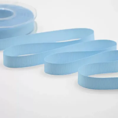 Nastro gros grain mm.15 m.20 azzurro
