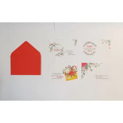 Biglietto + busta  7x11 buon natale(100 pz)