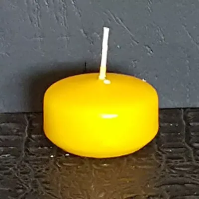 Candela galleggiante giallo  (pz 28)