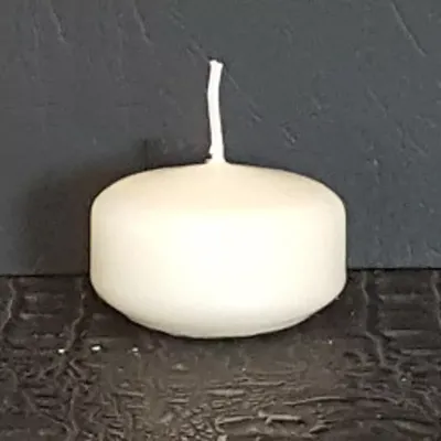 Candela galleggiante avorio  (pz 28)