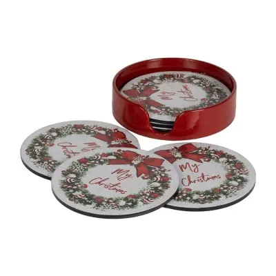 Am-sottobicchiere pvc d.10 ghirlanda (pz.6)