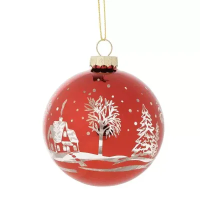 Pallina vd 10 albero rosso