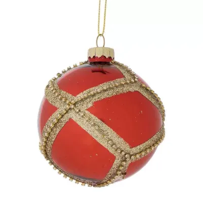 Pallina vd 08 dec.oro rosso