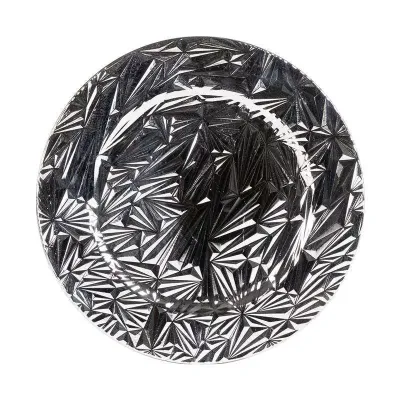 Piatto pvc d. 33 argento