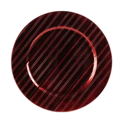 Piatto pvc d. 33 rosso