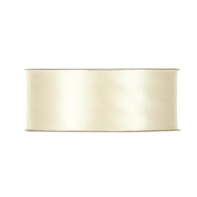 Nastro doppio raso mm.25 m.50 crema
