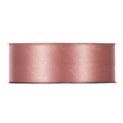 Nastro doppio raso mm.25 m.50 rosa ant.