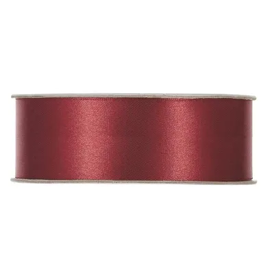 Nastro doppio raso mm.25 m.50 bordeaux
