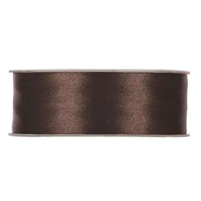 Nastro doppio raso mm.25 m.50 marrone