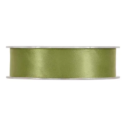 Nastro doppio raso mm.25 m.50 oliva scuro