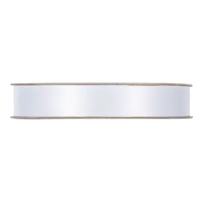 Nastro doppio raso mm.15 m.50 bianco