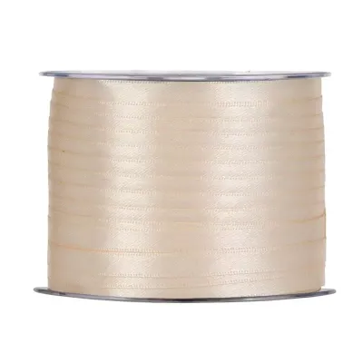 Nastro doppio raso mm.06 m.100 crema