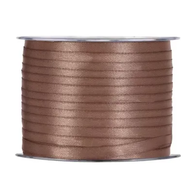 Nastro doppio raso mm.06 m.100 nocciola