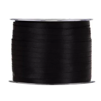 Nastro doppio raso mm.06 m.100 nero
