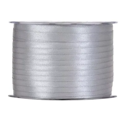 Nastro doppio raso mm.06 m.100 argento
