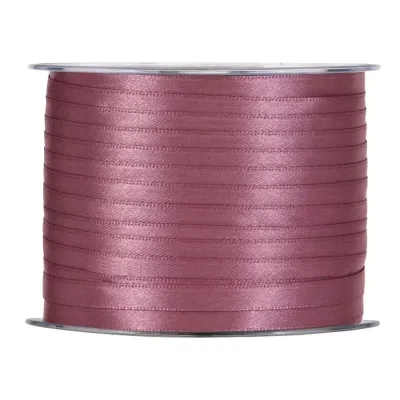 Nastro doppio raso mm.06 m.100 rosa scuro