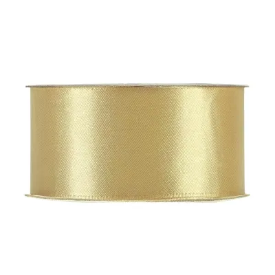 Nastro doppio raso mm.40 m.25 light gold