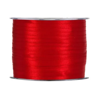 Nastro doppio raso mm.03 m.100 rosso