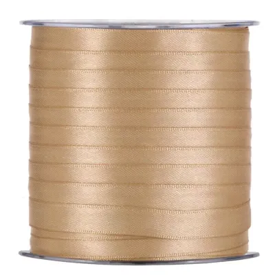 Nastro doppio raso mm.10 m.100 light gold