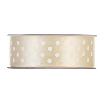 Nastro pois raso mm.25 m.20 crema