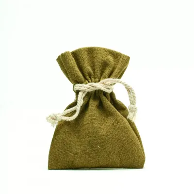 Sacchettino 17x24 verde oliva  (pz.10)