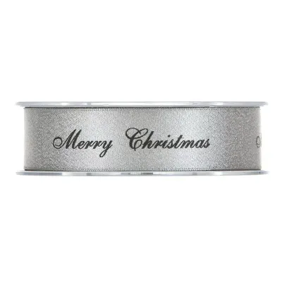 Nastro fr.christmas mm.25 m.25 argento