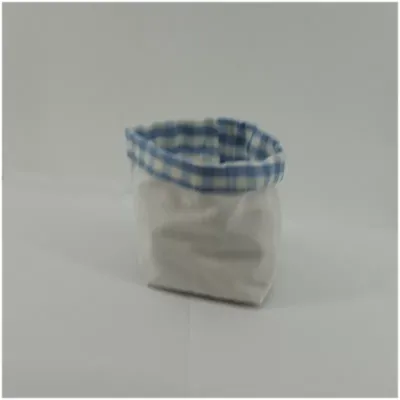 Sacchettino tessuto 10x10 azzurro (pz.10)