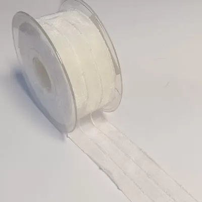 Nastro nodini mm.40 m.15 bianco