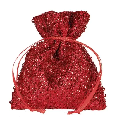 Sacchettino 10x14 new year rosso (pz.10)