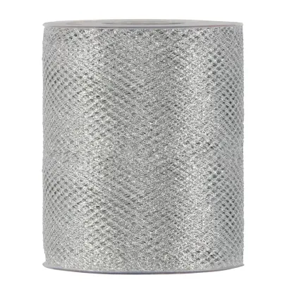 Nastro mn.100 m.30 xmas net argento