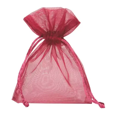Sacchettino organza 09x12 bordeaux  (pz 10)