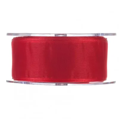 Nastro organza mm.40 m.20 rosso