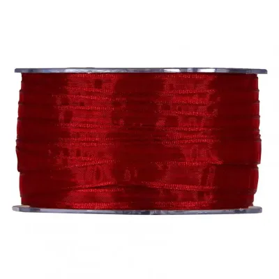 Nastro organza mm.10 m.100 rosso