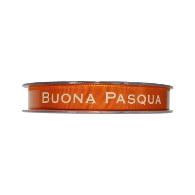 Nastro buona pasqua mm.15 m.20 arancio