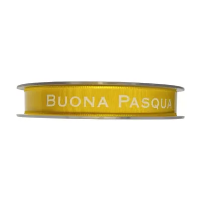 Nastro buona pasqua mm.15 m.20 giallo