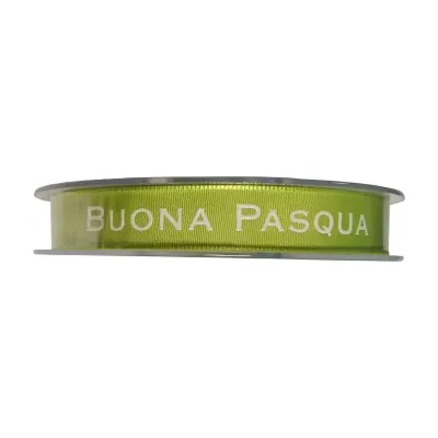 Nastro buona pasqua mm.15 m.20 lime