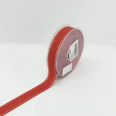 Nastro mm.15 m.20 couture rosso