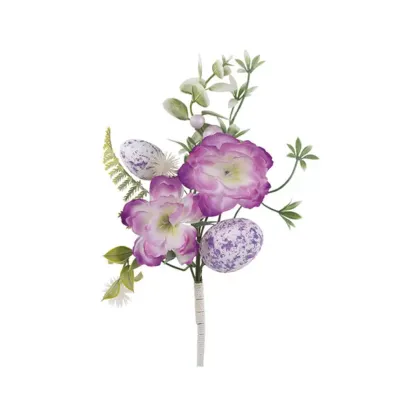 Uovo pick con fiori cm.28 viola (pz.6)