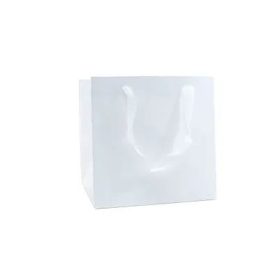 Shopper 12x12 h.12 cube bianco (pz.12)
