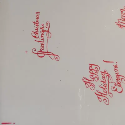 Bobina mp 0,50x200 wishes merry christmas rosso