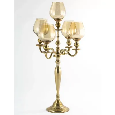 Cv-candeliere oro 5 fuochi h.100
