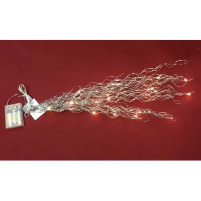 Rete led ciuffo h.60 argento