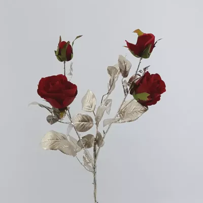 Av-rosa ramo cm.67 rosso