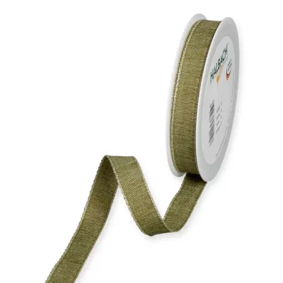 Nastro linen edge mm.15 m.20 v.oliva