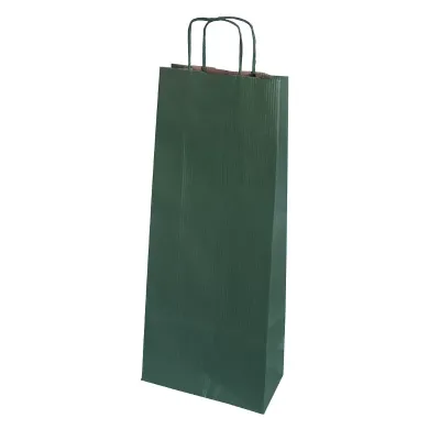 Shopper portabott. 16x39 2 posti verde (25pz)