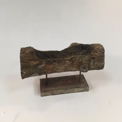 Alzata tronco legno 30