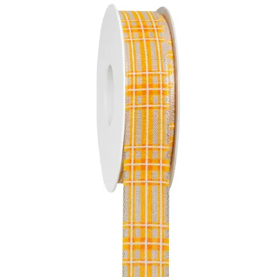 Nastro tartan insp.mm.25 m.18 giallo